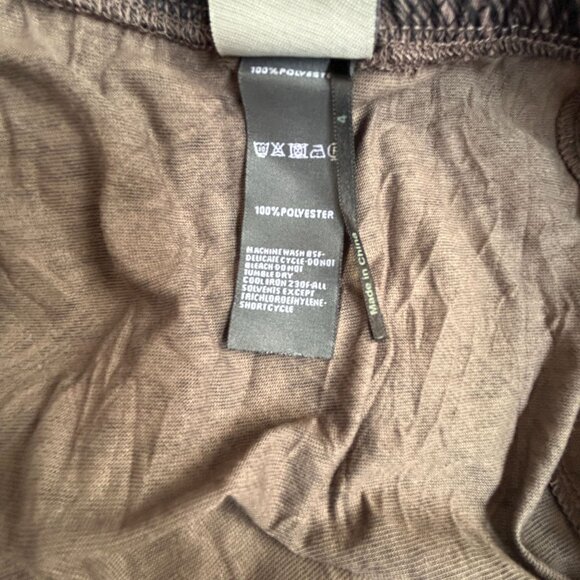 Lunn Women's Catouille Graphic Bubble Skirt Navy Size 4 Elastic Waist Midi New - Picture 4 of 7